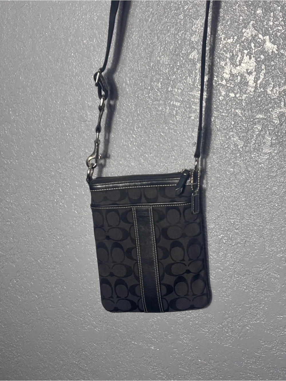 Coach Black Signature Crossbody Bag